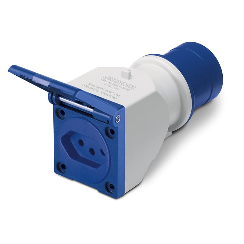 SCAME PARRE - ADATT.IEC309-DOMESTICO 1X16A BRASIL.