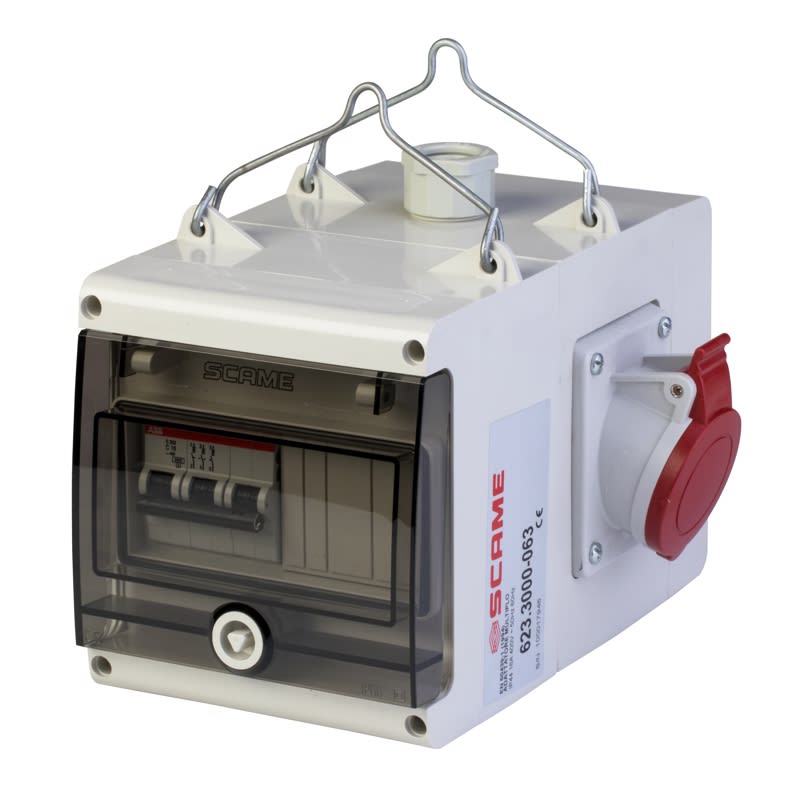 SCAME PARRE - ADATTATORE 3 USCITE+ INT. S/CAVO IP44