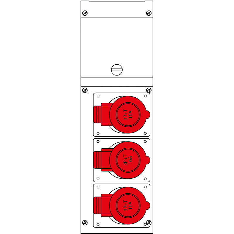 SCAME PARRE - QUADRO DISTR. DA PARETE BLOCK3