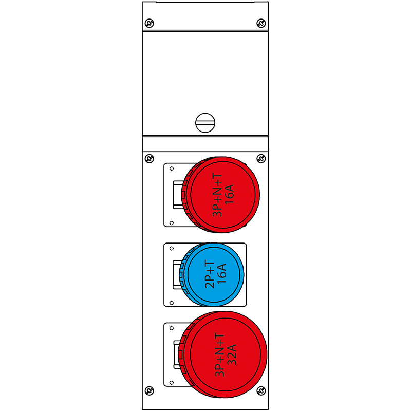 SCAME PARRE - QUADRO DISTR. DA PARETE BLOCK3