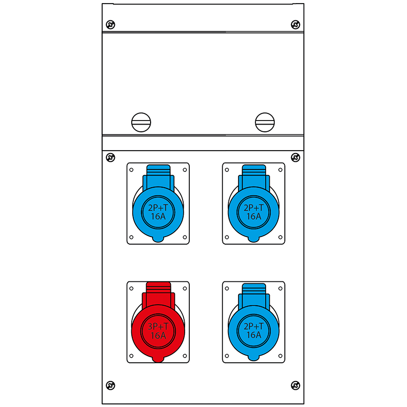 SCAME PARRE - QUADRO DISTR. DA PARETE BLOCK4