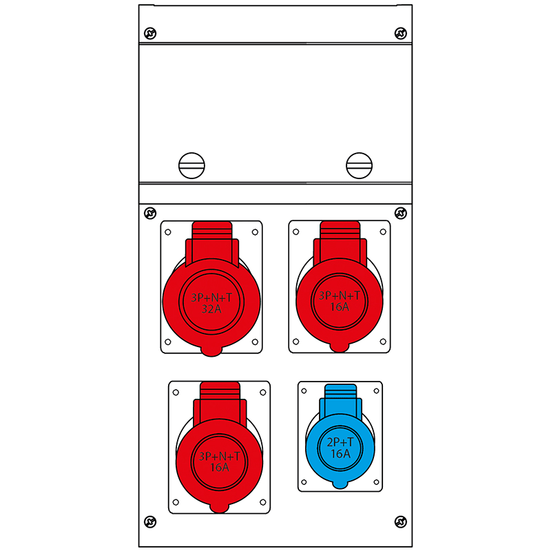SCAME PARRE - QUADRO DISTR. DA PARETE BLOCK4