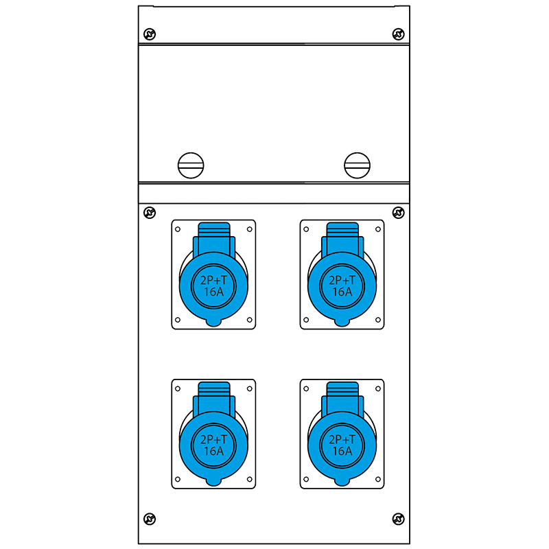 SCAME PARRE - QUADRO DISTR. DA PARETE BLOCK4