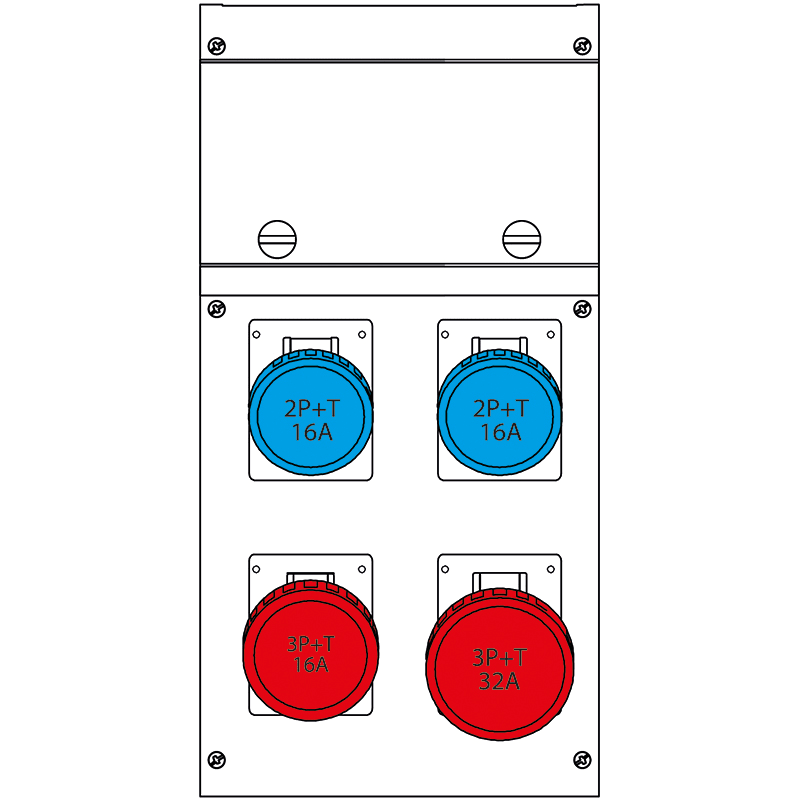 SCAME PARRE - QUADRO DISTR. DA PARETE BLOCK4