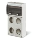 SCAME PARRE - QUADRO VUOTO BLOCK4 C/FORI 1X32+3X16