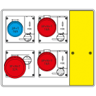 SCAME PARRE - MBOX2 CON MORSETTIERA PRESE C/FUSIBILI