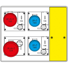 SCAME PARRE - MBOX2 CON MORSETTIERA PRESE C/FUSIBILI