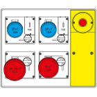 SCAME PARRE - MBOX2 CON SPINA+EMERGENZA PR.C/FUSIBILI