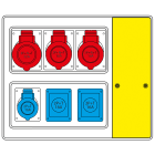 SCAME PARRE - MBOX2 CON MORSETTIERA PRESE S/FUSIBILI