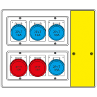 SCAME PARRE - MBOX2 CON SPINA VOLANTE PRESE S/FUSIBILI