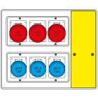 SCAME PARRE - MBOX2 CON SPINA VOLANTE PRESE S/FUSIBILI