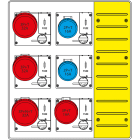 SCAME PARRE - MBOX3 CON SPINA FISSA PRESE C/FUSIBILI