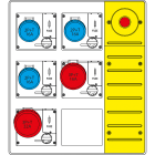 SCAME PARRE - MBOX3 CON SPINA+EMERGENZA PR.C/FUSIBILI