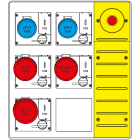 SCAME PARRE - MBOX3 CON SPINA+EMERGENZA PR.C/FUSIBILI