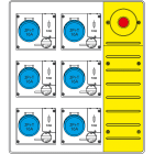 SCAME PARRE - MBOX3 CON SPINA+EMERGENZA PR.C/FUSIBILI
