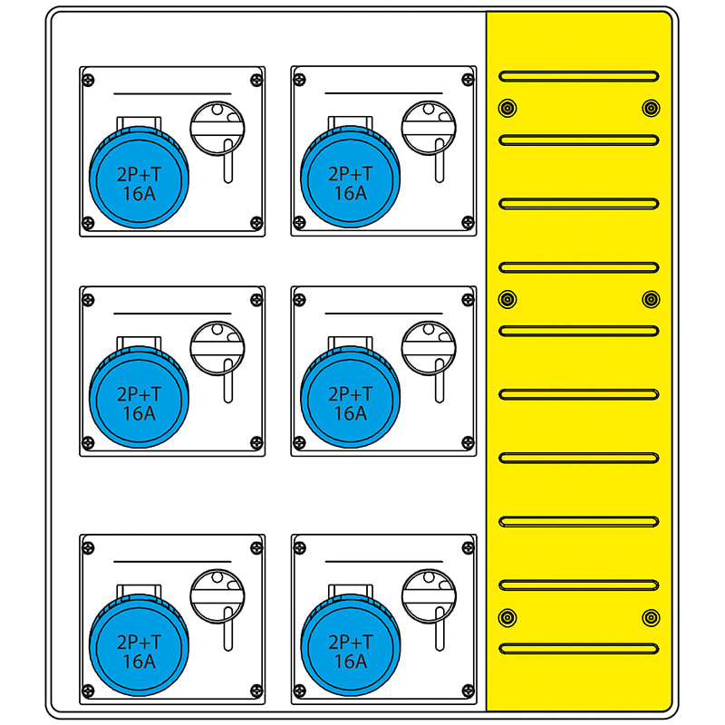 SCAME PARRE - MBOX3 CON MORSETTIERA PRESE S/FUSIBILI