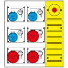 SCAME PARRE - MBOX3 CON SPINA+EMERGENZA PR.S/FUSIBILI