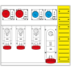 SCAME PARRE - MBOX5 CON MORSETTIERA PRESE C/FUSIBILI