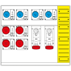 SCAME PARRE - MBOX5 MORSETTIERA+EMERGENZA PRESE C/FUS.
