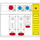 SCAME PARRE - MBOX5 MORSETTIERA+EMERGENZA PRESE C/FUS.