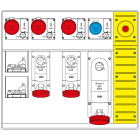 SCAME PARRE - MBOX5 MORSETTIERA+EMERGENZA PRESE C/FUS.