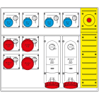 SCAME PARRE - MBOX5 MORSETTIERA+EMERGENZA PRESE S/FUS.