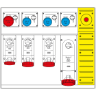 SCAME PARRE - MBOX5 MORSETTIERA+EMERGENZA PRESE S/FUS.