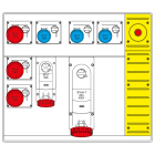 SCAME PARRE - MBOX5 MORSETTIERA+EMERGENZA PRESE S/FUS.