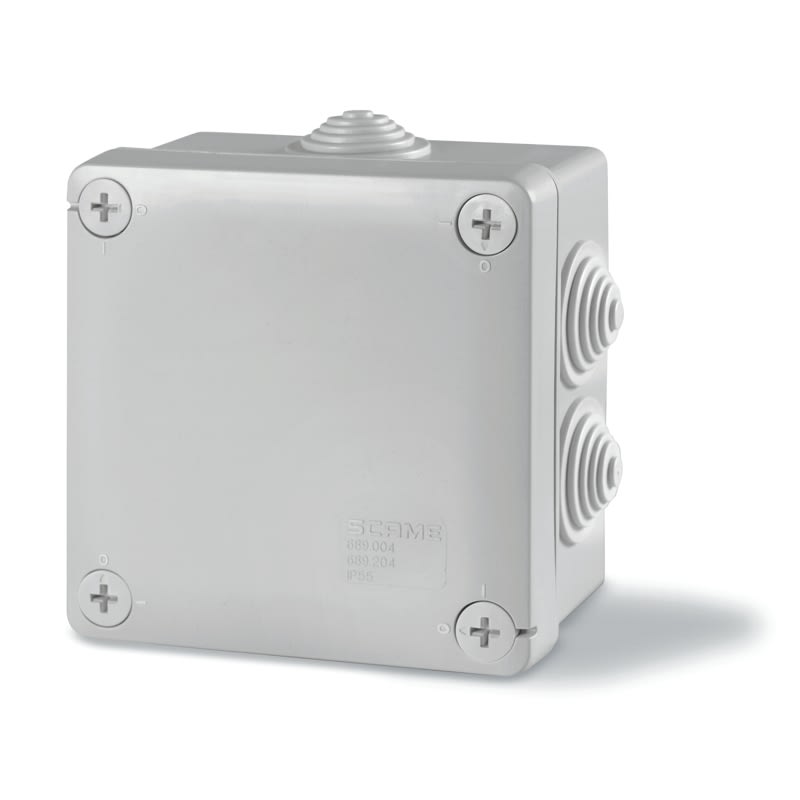 SCAME PARRE - SCATOLA DER.100X100 C/PAS.IP55 SCABOX