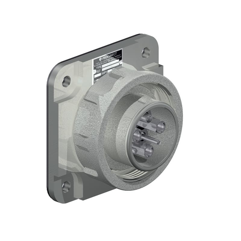 SCAME PARRE - SPINA DA INCASSO 250A 3P+T IP67 1000V