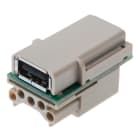 SCAME PARRE - CONNETTORE USB E FIRE WIRE FEMMINA
