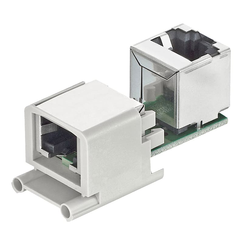 SCAME PARRE - CONNETTORE RJ45 8POLI ANGOLATO FEMMINA