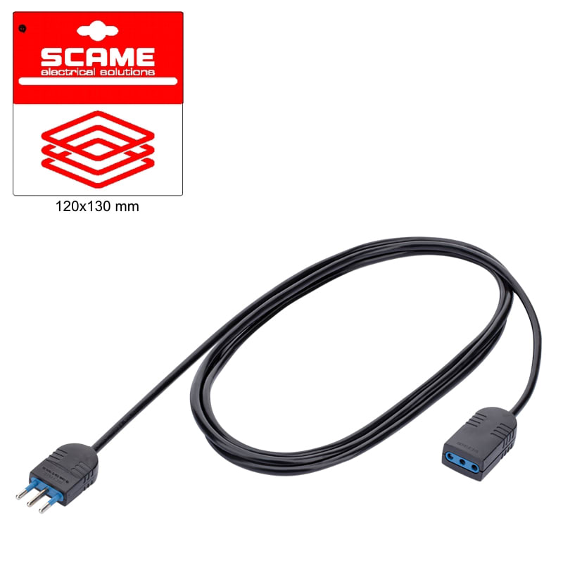 SCAME PARRE - PROLUN.5M 3XO,75 SP/PR 2P+T 10A N