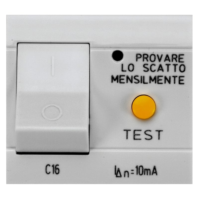 SCAME PARRE - INTERRUTTORE MT/DIF 1P+N 10A 10MA GRIGIO