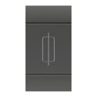 SCAME PARRE - PORTAFUSIBILE ANTRACITE PER FUSE 6,3X32