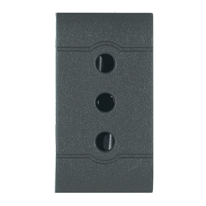 SCAME PARRE - PRESA 2P+T 10A 250V (P11) ANTRACITE