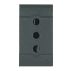 SCAME PARRE - PRESA 2P+T 10A 250V (P11) ANTRACITE