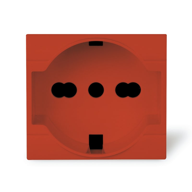 SCAME PARRE - PRESA PLURISTANDARD ROSSA