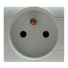 SCAME PARRE - PRESA 2P+T 16A 250V FRANCESE GRIGIA