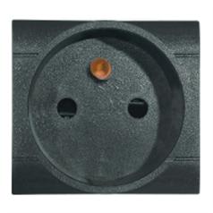 SCAME PARRE - PRESA 2P+T 16A 250V FRANCESE ANTRACITE 101.6411