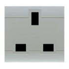 SCAME PARRE - PRESA 2P+T 13A 250V INGLESE GRIGIA 101.6413.G