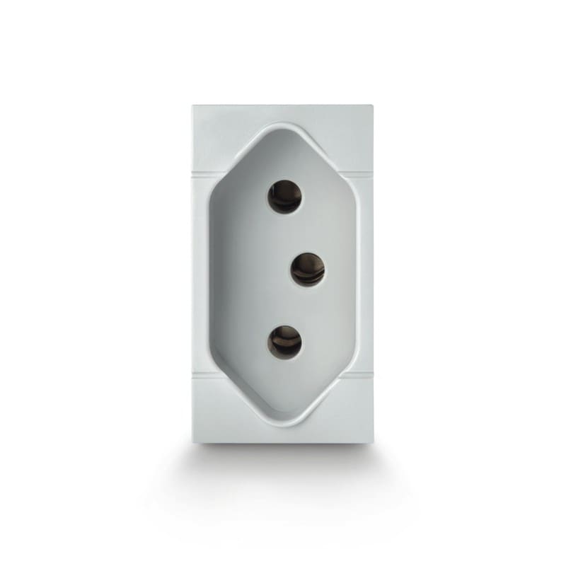 SCAME PARRE - PRESA BRASILIANA 2P+T 10A - 250V GRIGIA