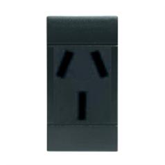 SCAME PARRE - PRESA ARGENTINA 2P+T 10A 250V  ANTRACITE 101.6425