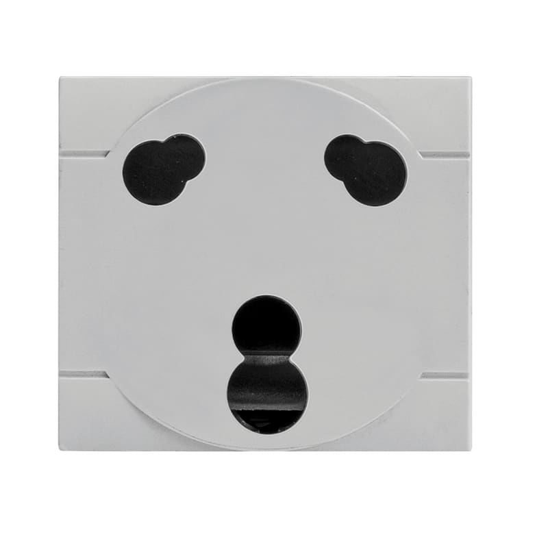 SCAME PARRE - PRESA INDIANA 2P+T 6-16A 250V GRIGIA