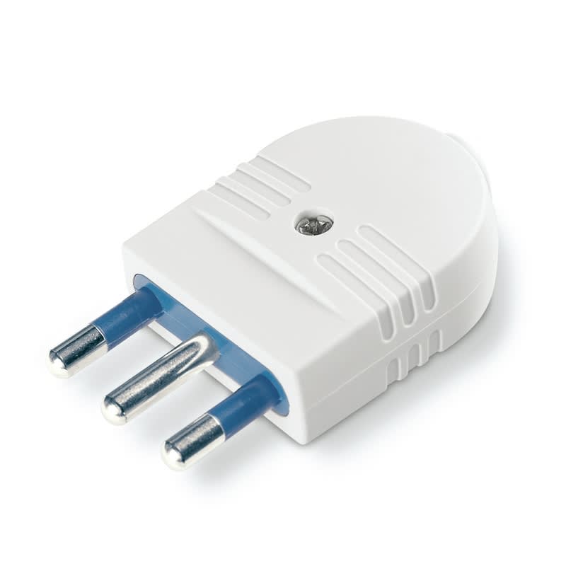 SCAME PARRE - SPINA SERIE AZZURRA 2P+T 16A BIANCA 104.4003