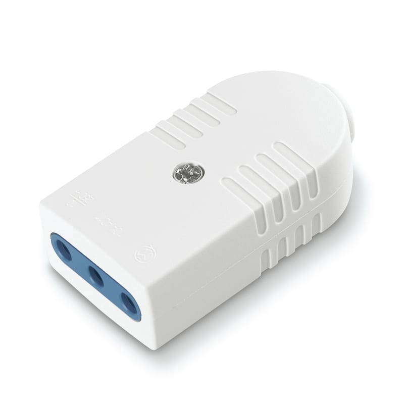 SCAME PARRE - PRESA SERIE AZZURRA 2P+T 10A BIANCA