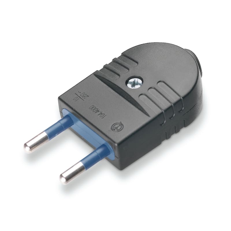 SCAME PARRE - SPINA SERIE AZZURRA 2P 10A NERA SFUSA