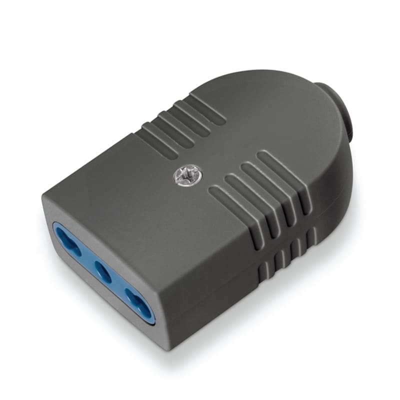 SCAME PARRE - PRESA SERIE AZZURRA 2P+T 16A NERA SFUSA