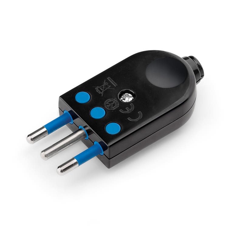 SCAME PARRE - SPINA BLUELINE ORIENTABILE 2P+T 10A NERA