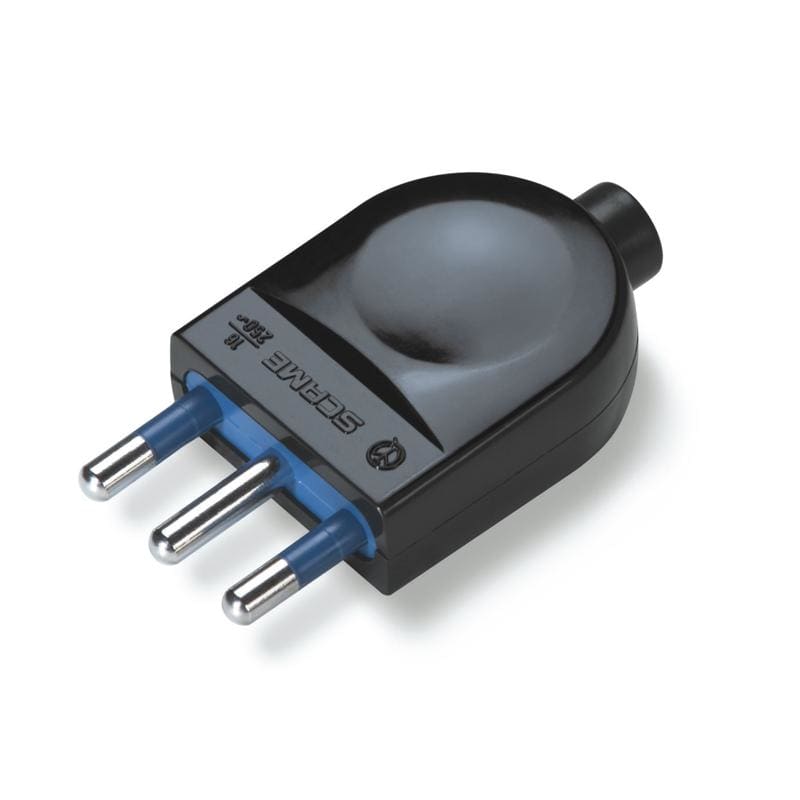 SCAME PARRE - SPINA BLUELINE 2P+T 16A NERA